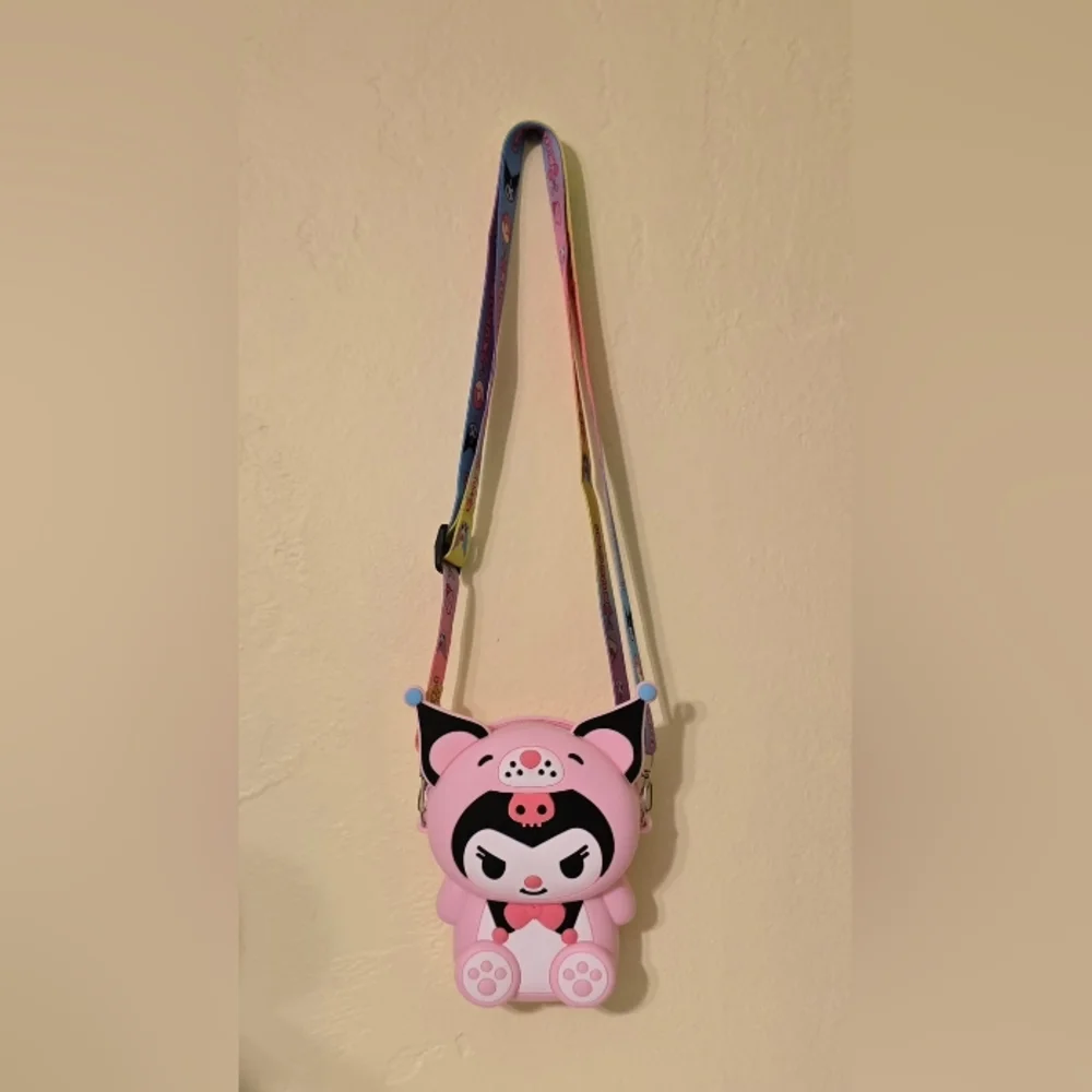 Hello Kitty and Kuromi Pink Crossbody Bags Filled with Items Price Is Per‎ Bag